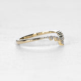 Dainty Chevron Band in Yellow Gold