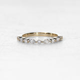 Alternating Marquise & Round Diamond Band