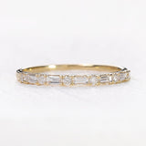 Baguette Diamond Pattern Ring
