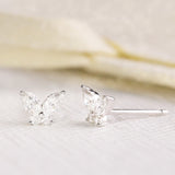 Diamond Butterfly Earrings