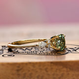 Fleur with Minty Green Montana Sapphire