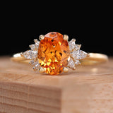 Julia with Mandarin Sapphire