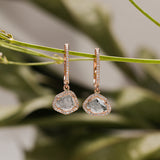 Diamond Slice Halo Hoops - One of A Kind