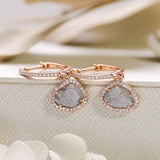 Diamond Slice Halo Hoops - One of A Kind