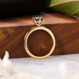 Goldie with Oval Cut Montana Sapphire
