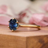 Goldie with Oval Cut Montana Sapphire