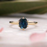 Goldie with Oval Cut Montana Sapphire