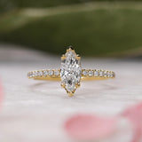 The Buttercup with Marquise Cut