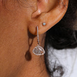 Diamond Slice Halo Hoops - One of A Kind