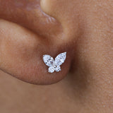 Diamond Butterfly Earrings