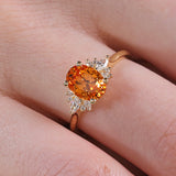 Julia with Mandarin Sapphire