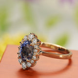 The Maya with Periwinkle Blue Sapphire