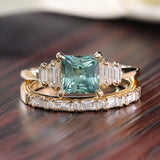 Baguette Diamond Pattern Ring