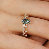 Shared Prong Marquise Band