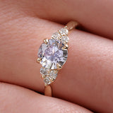 Ella with Icy Blue Sapphire