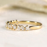 Alternating Baguette & Round Band
