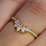 Triple Marquise Band