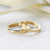 14K Gold Huggies