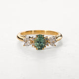 Monet with Oval Cut Montana Sapphire