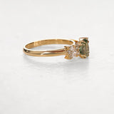 Monet with Oval Cut Montana Sapphire