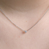 Three Prong 1/5 Carat Necklace
