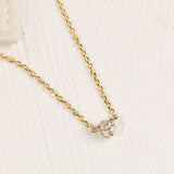 Three Prong 1/5 Carat Necklace