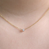 Three Prong 1/5 Carat Necklace