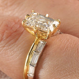 Baguette Diamond Open Band
