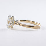 Celeste with Oval Diamond