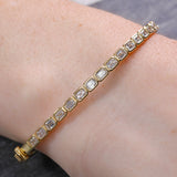 Bezel Emerald Cut Bangle