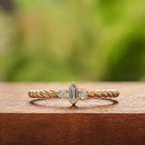 Baguette Diamond Stacker Ring