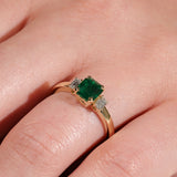 Emerald & Diamond Ring