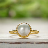 South Sea Pearl Beaded Ring