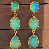 Ethiopian Opal Drop Earrings