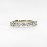 18KY Marquise & Round Band .62tcw