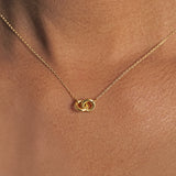Double Ring Necklace