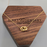 Double Ring Necklace