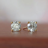 Natural Mined Diamond Stud Earrings