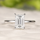 The Camille with Emerald Cut Diamond
