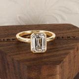 The Sloane with a Emerald Cut Diamond