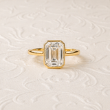 The Sloane with a Emerald Cut Diamond