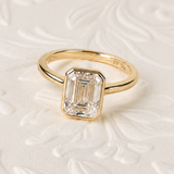 The Sloane with a Emerald Cut Diamond