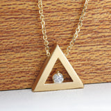Triangle Diamond Necklace