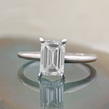 The Camille with Emerald Cut Diamond
