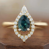 The Maisy with Teal Sapphire