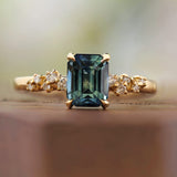 Moonlight with Emerald Cut Sapphire