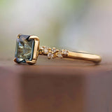 Moonlight with Emerald Cut Sapphire