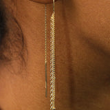 Threader Multi Chain Earrings