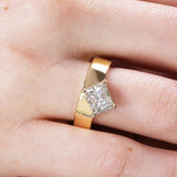 Sunset Ring with Princess Cut