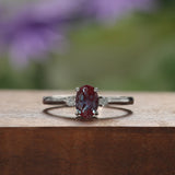 Alexandrite 3 stone Diamond Ring